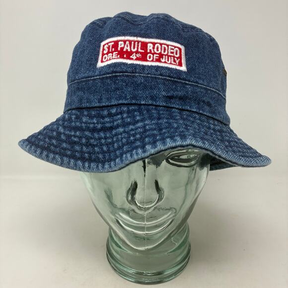 St. Paul Rodeo Oregon 4th Of July Denim Bucket Hat One Size main image 4